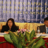 ກອງປະຊຸມສະຫຼຸບໂຄງການ "ສ້າງຖານຂໍ້ມູນຂ່າວສານພູມສັນຖານຮັບໃຊ້ການວາງແຜນພັດທະນາເສດຖະກິດ-ສັງຄົມ ແລະ ຕິດຕາມຊັບພະຍາກອນທໍາມະຊາດ ແລະ ສິ່ງແວດລ້ອມຢູ່ລາວ" ໃນວັນທີ 10 ທັນວາ 2018 ທີ່ໂຮງແຮມວຽງຈັນພຣາຊ່າ,ນະຄອນຫຼວງວຽງຈັນ